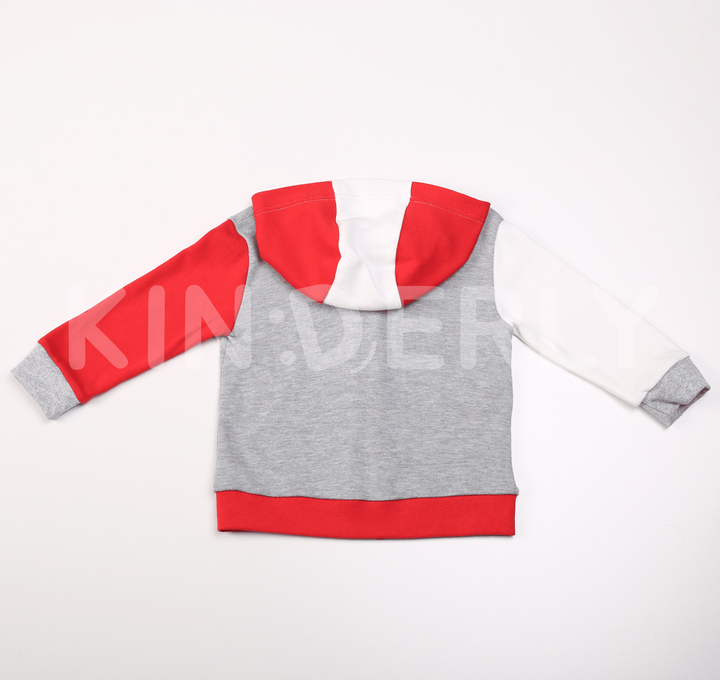 Buy Set for baby, hoodie and pants, Grey-red, 1051, 92
