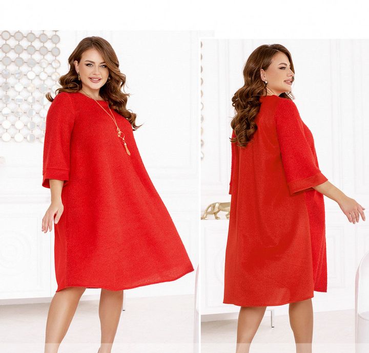 Купить Платье №1107Б-красный, 62-64, Minova