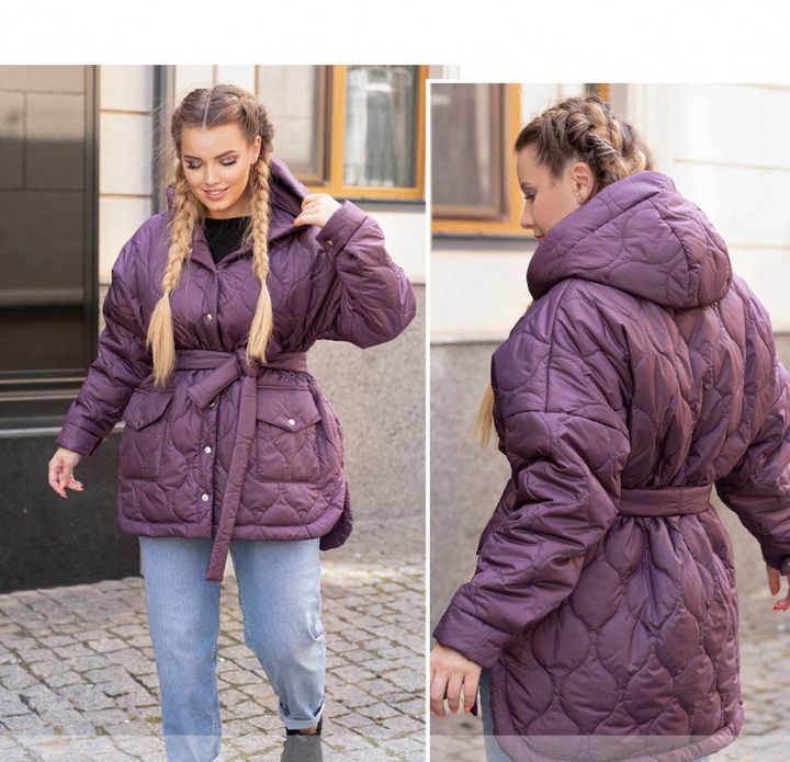 Купить Куртка №1518-Фиолетовый, 62-64, Minova