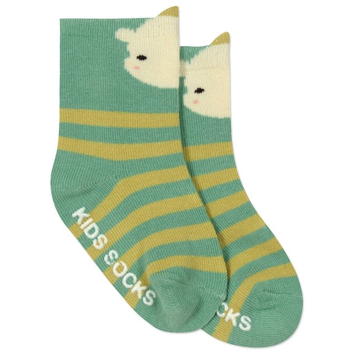 Купить Детские антискользящие носки "Ягненок" 45816 Зеленый, 2-48 м., Berni