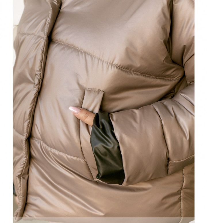 Купить Куртка женская №2005Б-коричневый, 48-50-52, Minova
