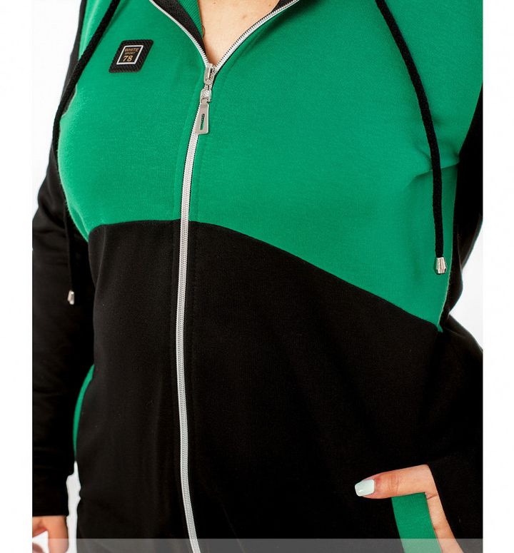 Купити Спортивний костюм №8-315-зелений-чорний, 62-64, Minova