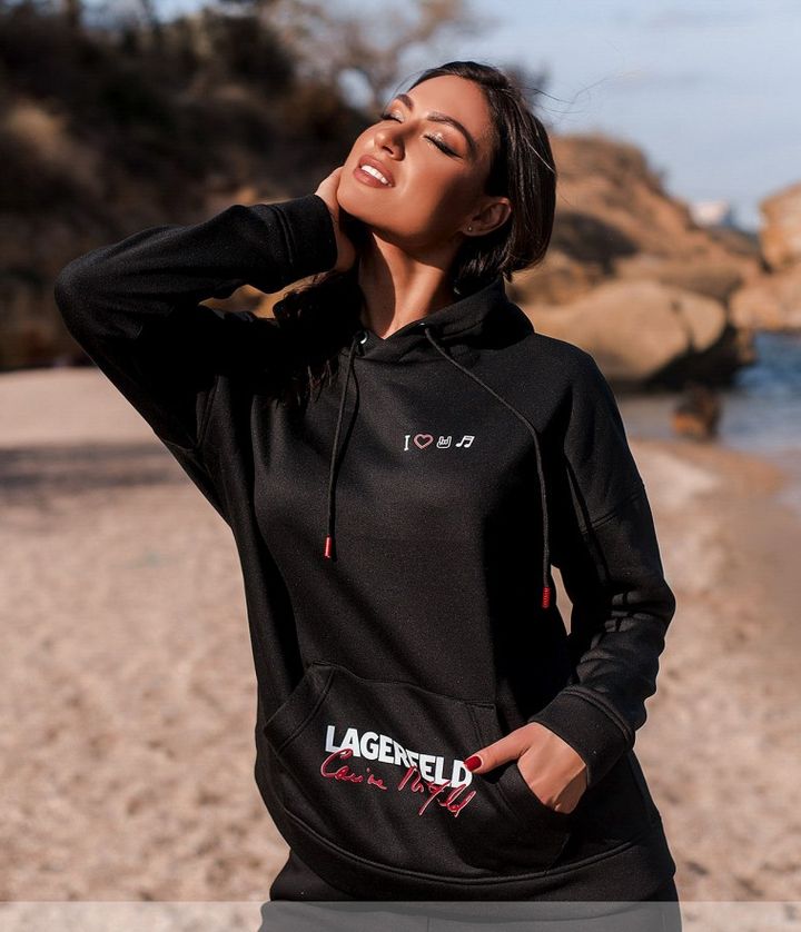 Buy Women's hoodie №000113, black, 52-54, Minova
