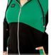 Спортивный костюм №8-315-зелёный-чёрный, 50-52, Minova