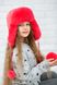 Buy Hat with ear flaps, for girls, Dreams, Coral, 52-53, Dy-003, Fiona