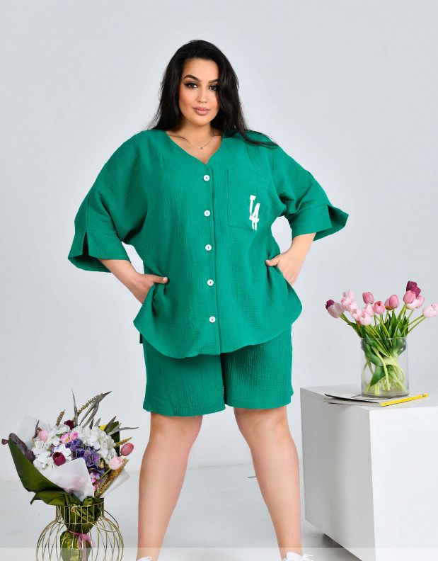 Buy Suit №1507-Green, 62-64, Minova