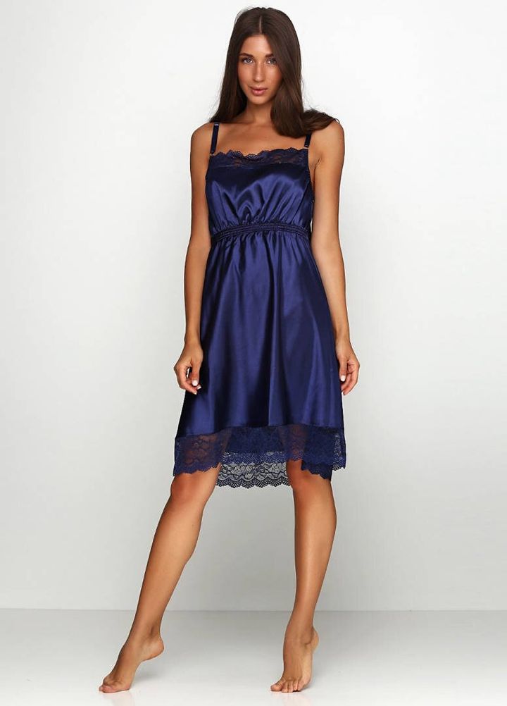 Buy Silk nightgown Blue 52, F50048, Fleri