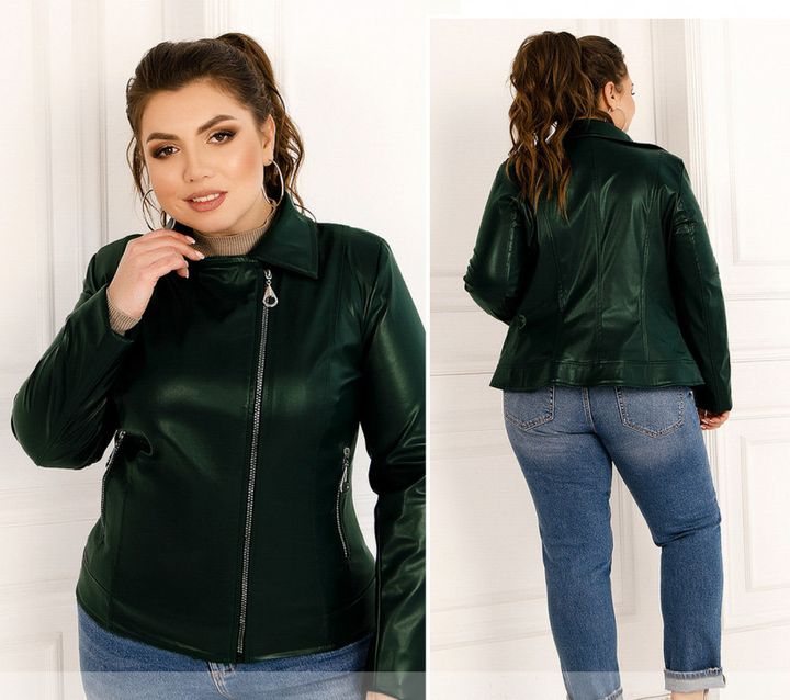 Купити Куртка жіноча тепла №975-темно-зелений, 50-52, Мінова