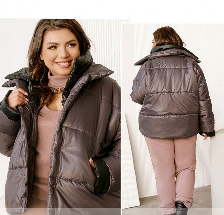 Купить Куртка женская №2005Б-баклажан, 48-50-52, Minova