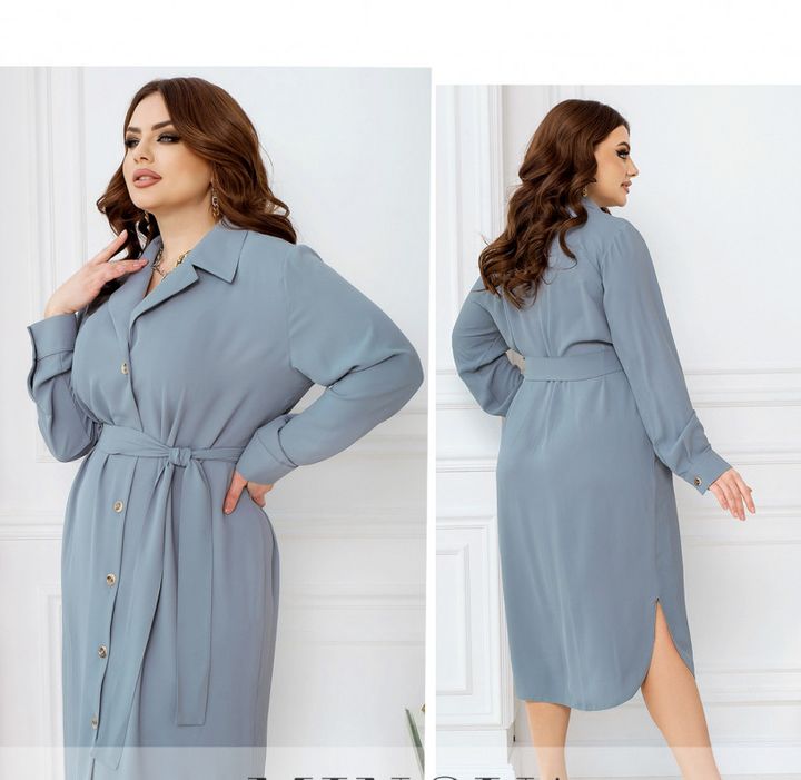 Купити Сукня №3178В-Сіро-блакитний, 58-60, Minova