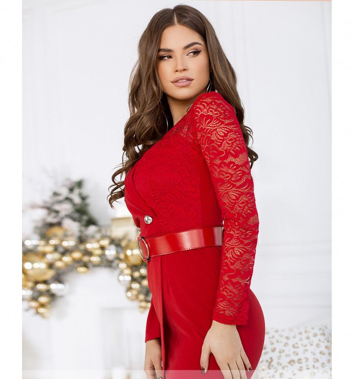 Buy Dress №8642-Red, 48, Minova