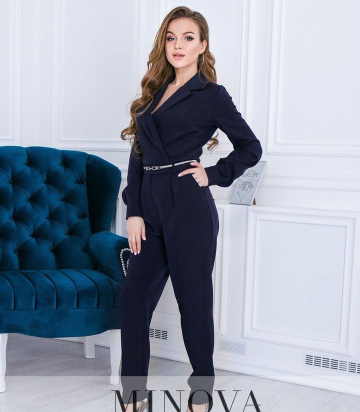 Buy Overalls for women №4002-dark blue, 48, Minova