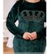 Домашнее платье №2324-темно-зеленый, 54-56-58, Minova