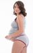 Майка для вагітних, з мереживом, Бордовий, Сірий, 2002 44, Kinderly