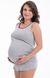 Майка для вагітних, з мереживом, Бордовий, Сірий, 2002 44, Kinderly