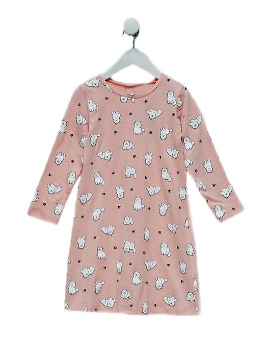 Купити Нічна сорочка дитяча, рожево-молочний 152-158, 6003, Kinderly