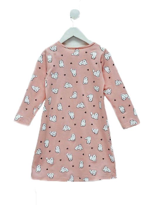 Купить Ночная сорочка детская, розово-молочный 152-158, 6003, Kinderly