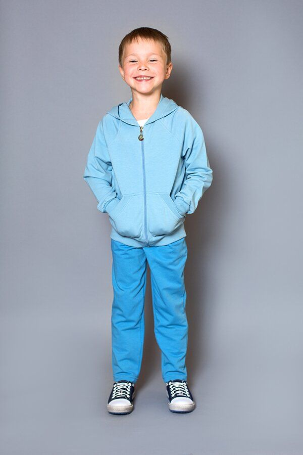 Buy Jacket with a zipper for a boy. Blue