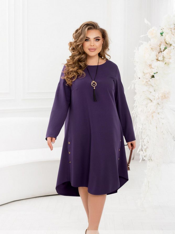 Купить Платье №2435-Фиолетовый, 66-68, Minova