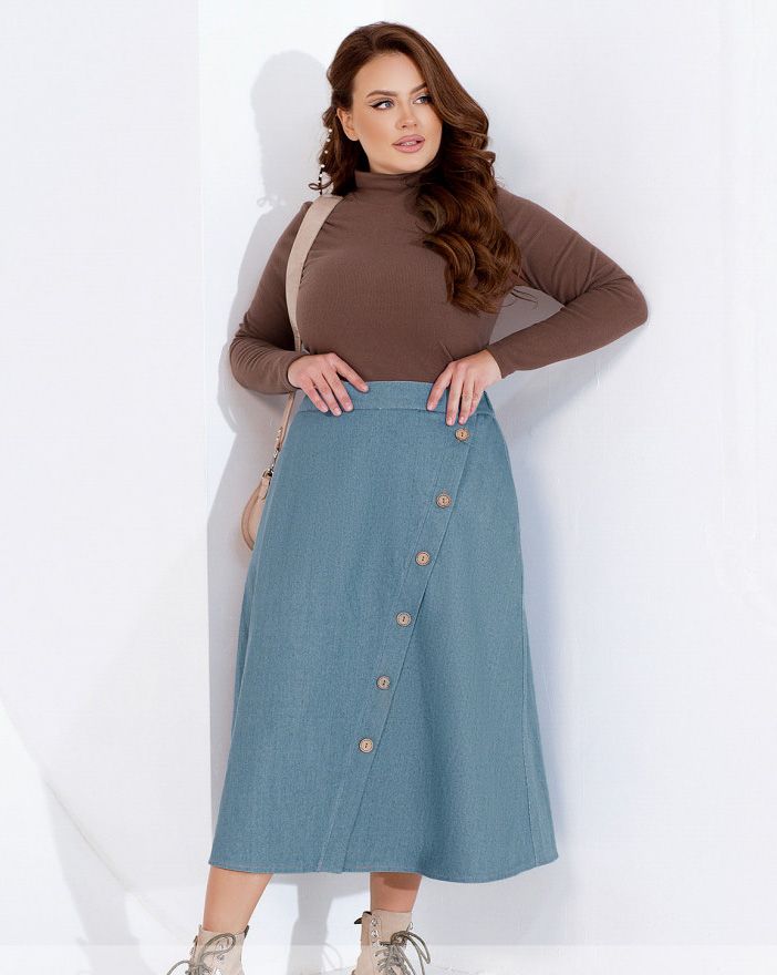 Buy Skirt №2341-Blue, 68-70, Minova