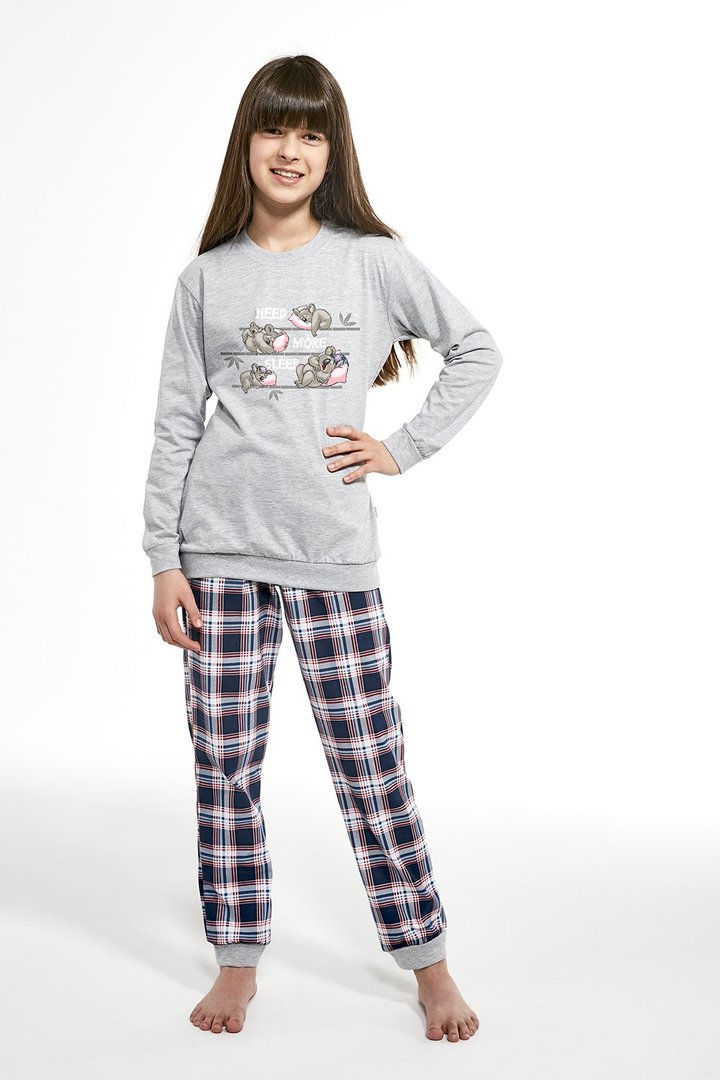 Buy Pajamas for girls, Melange blue-pink, 594-19 117 Koala, 122-128, Cornette