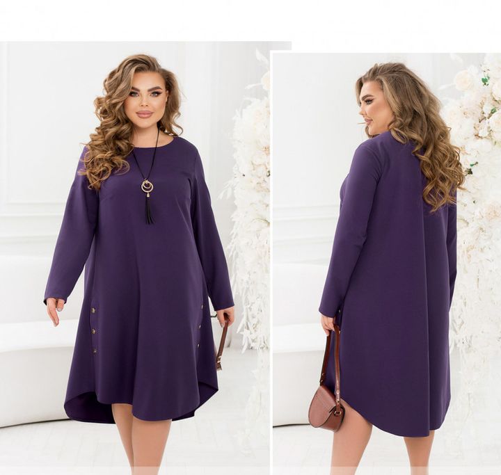 Купить Платье №2435-Фиолетовый, 66-68, Minova