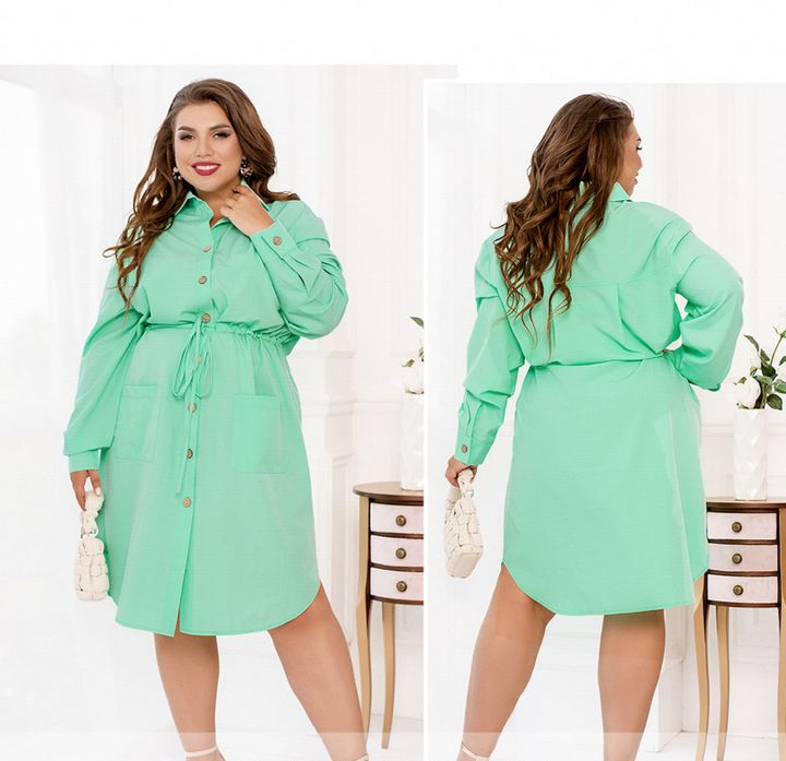Buy Dress №306-2-Mint, 56, Minova