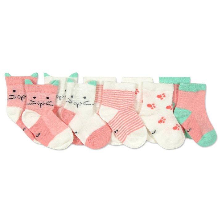 Купить Детские антискользящие носки "Кошка" (5 пар) 45806 Розовый / Белый, 3-60 м., Berni