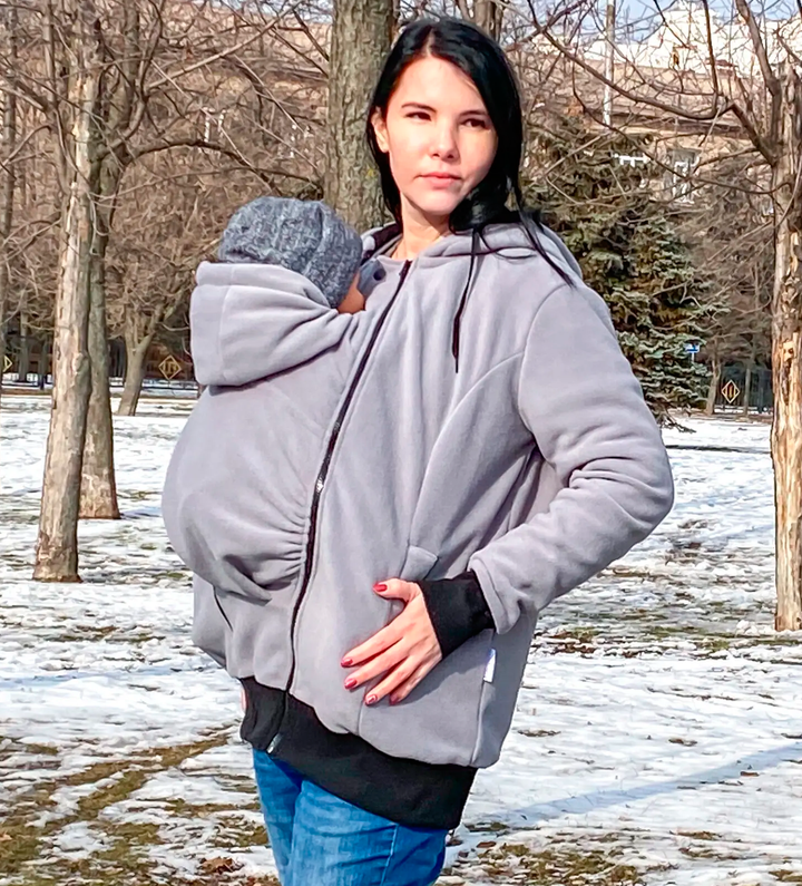 Buy Fleece sweater for pregnant women 3 in 1 Amelia gray
