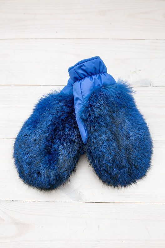 Buy Mittens, Blue mother-of-pearl, Av-222, size XL, Fiona