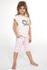 Buy Pajamas for girls, Pink and white, 570-21 89 Time to sleep, 122-128, Cornette