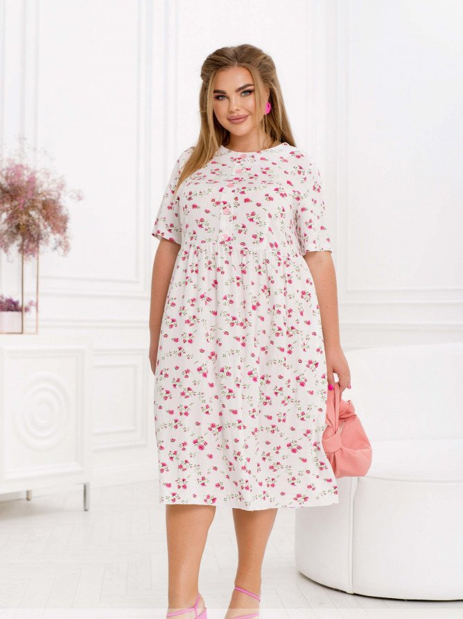 Buy Dress №2465-White, 66-68, Minova