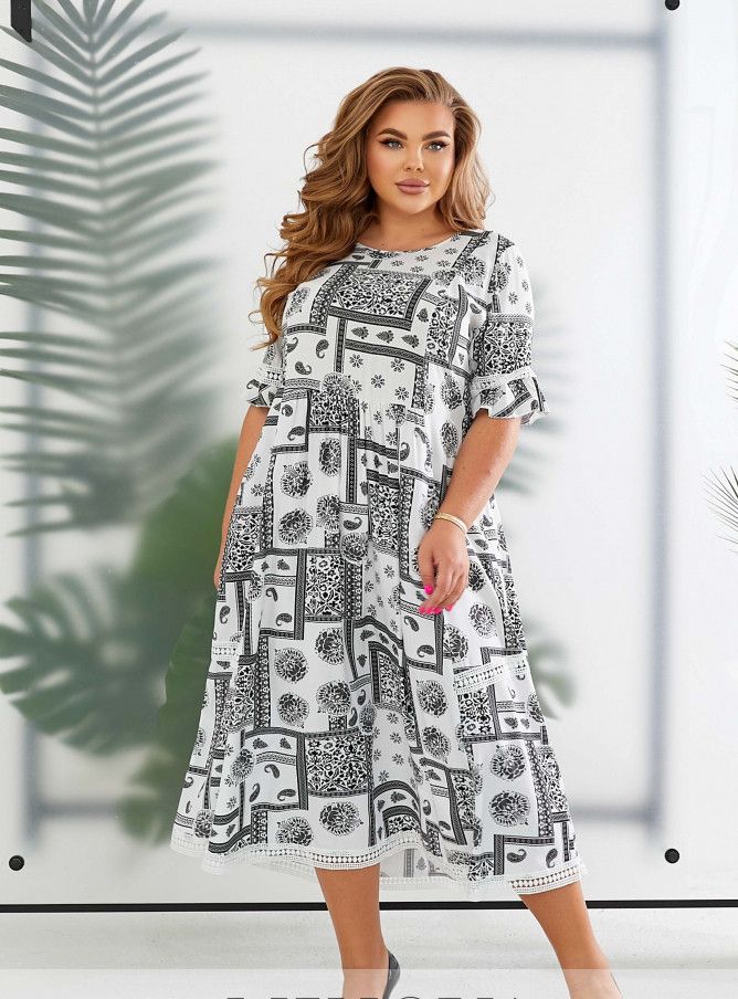 Buy Dress №21-13-Milky, 56, Minova