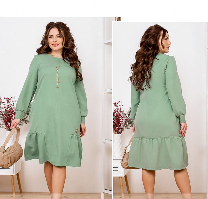 Buy Dress №208B-olive, 62-64, Minova