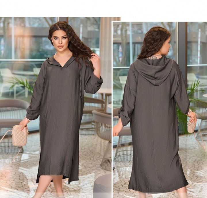 Buy Dress №2384-Dark Grey, 66-68, Minova