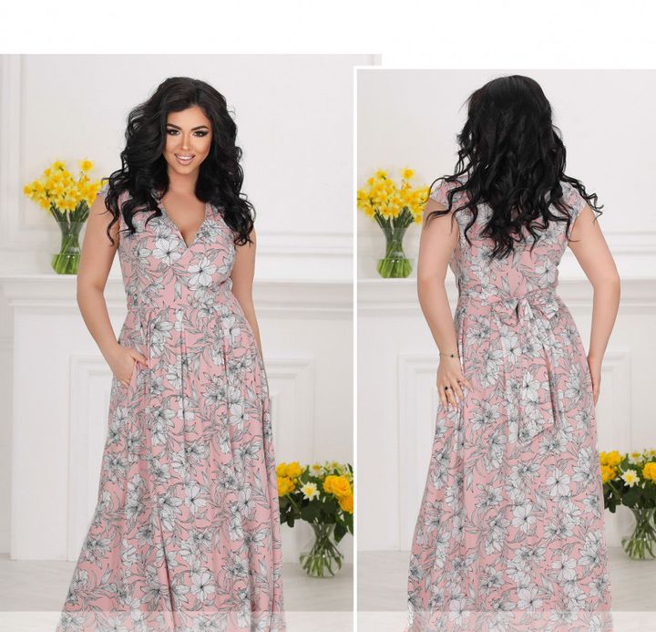 Buy Dress №8637-1-Powder, 58-60, Minova