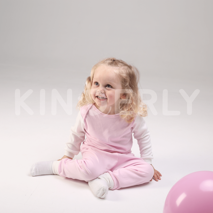 Купити Комплект для малюка, футболка з довгим рукавом і штанці, Рожевий, 1052, 86, Kinderly