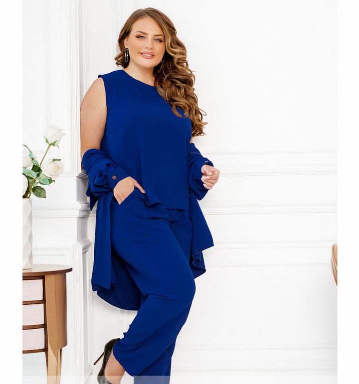 Buy Three-piece suit №2250-Blue, 66-68, Minova