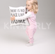 Комплект для малюка, футболка з довгим рукавом і штанці, Рожевий, 1052, 62, Kinderly