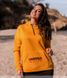 Women's hoodie №000113, mustard, 48-50, Minova
