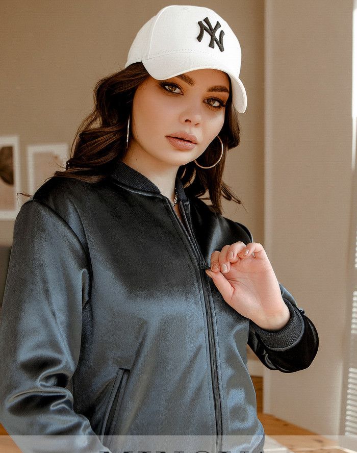 Купить Куртка женская стеганая №2163-серый, 46, Minova