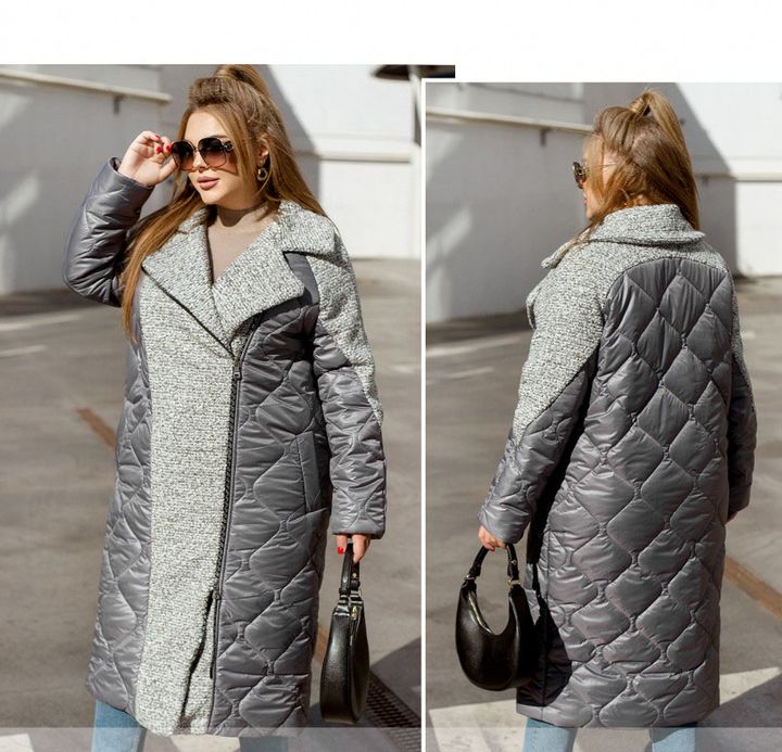 Купить Куртка женская №2413-серый-серый, 66-68, Minova