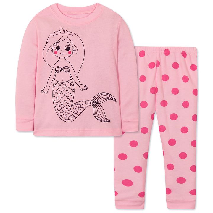 Buy Little Mermaid pajamas, pink, 95, Wibbly pigbaby