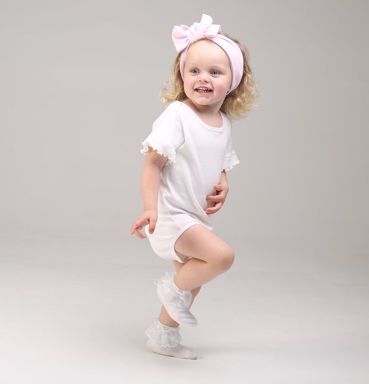 Buy Body with short sleeves, for girls, Milk, 1024, 74, Kinderly