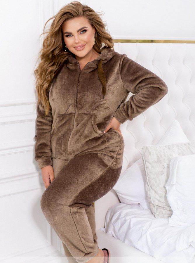 Buy Home warm overalls №2389-brown, 66-68, Minova
