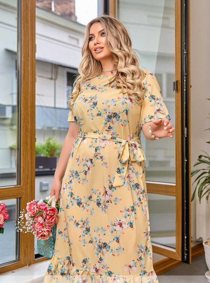 Buy Dress №2382-Lemon, 66-68, Minova