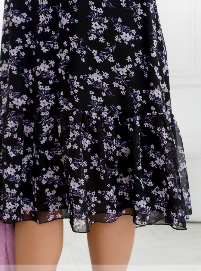 Buy Dress №2459-Black-Lilac, 66-68, Minova