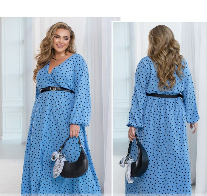 Buy Dress №2467-Blue, 66-68, Minova