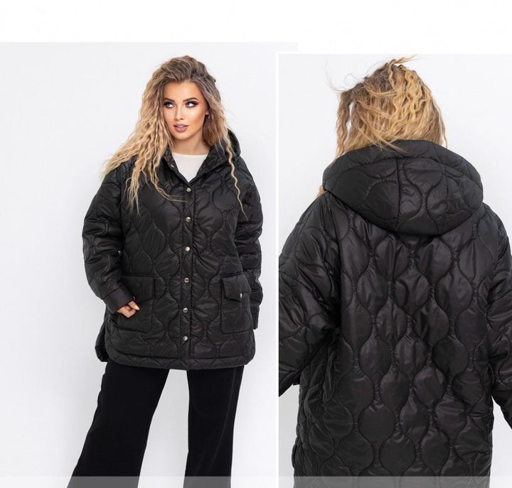 Купити Куртка №1518-Чорний, 62-64, Minova