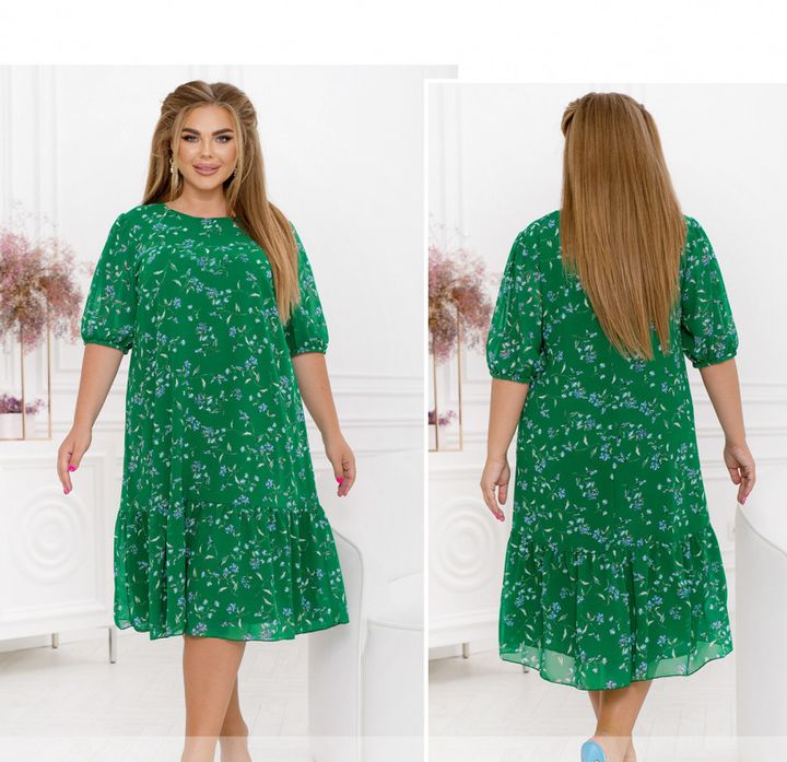 Купить Платье №2459-Зеленый, 66-68, Minova